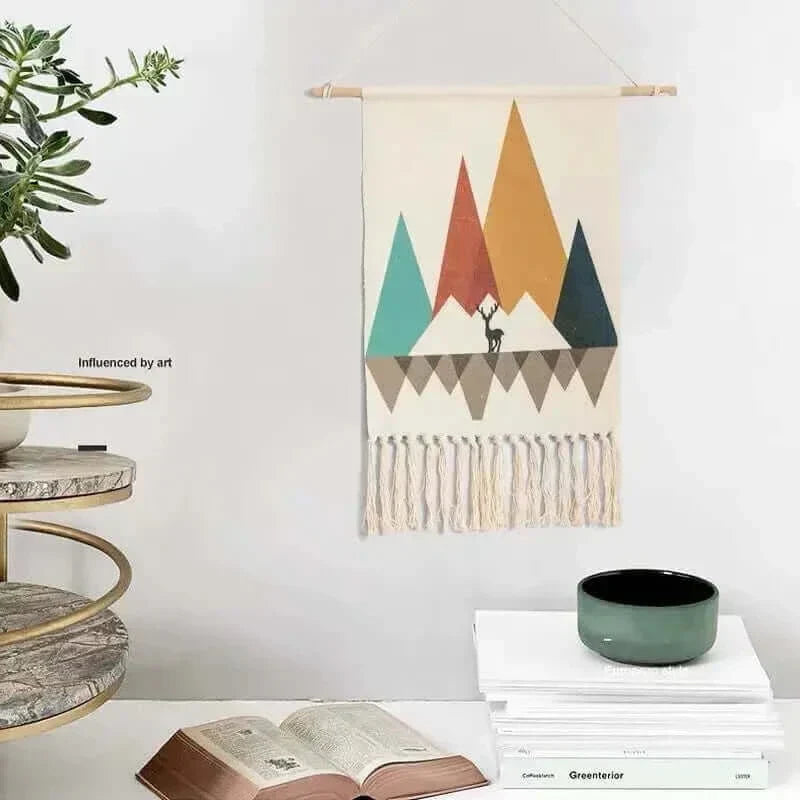 Arosta | Macrame Hangende Katoenen Tapijt