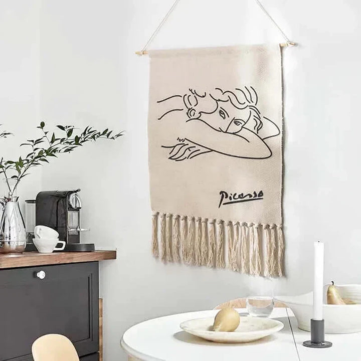 Arosta | Macrame Hangende Katoenen Tapijt