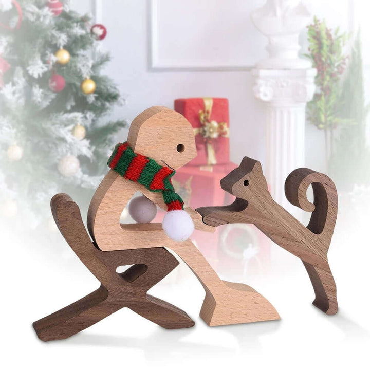 Deense houten dierenornamenten