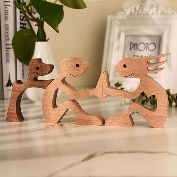 Deense houten dierenornamenten