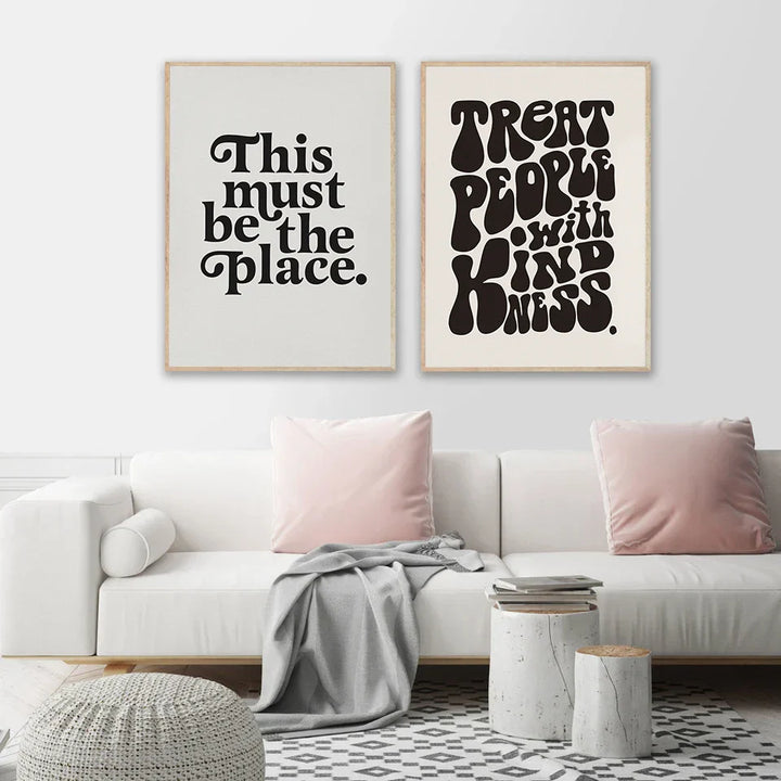 Inspirerende Citaten Wandkunst Fijne Kunst Canvasprints Zwart Wit Posters Letters en Citaten Beelden Voor Woonkamer Slaapkamer Scandinavisch Woondecor