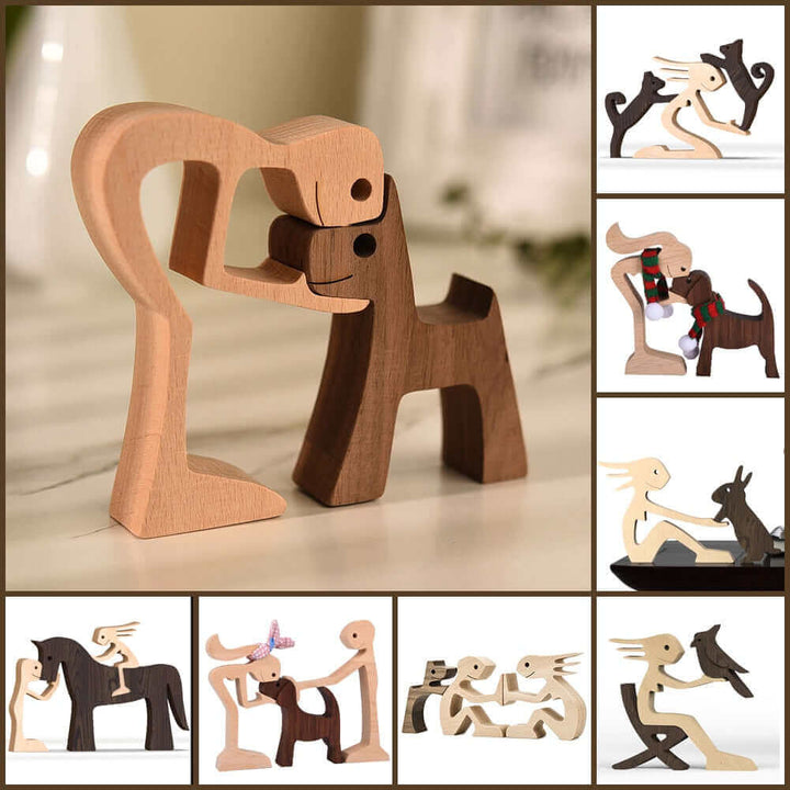 Deense houten dierenornamenten