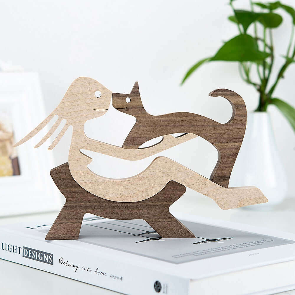 Deense houten dierenornamenten