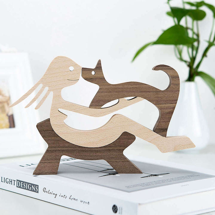 Deense houten dierenornamenten