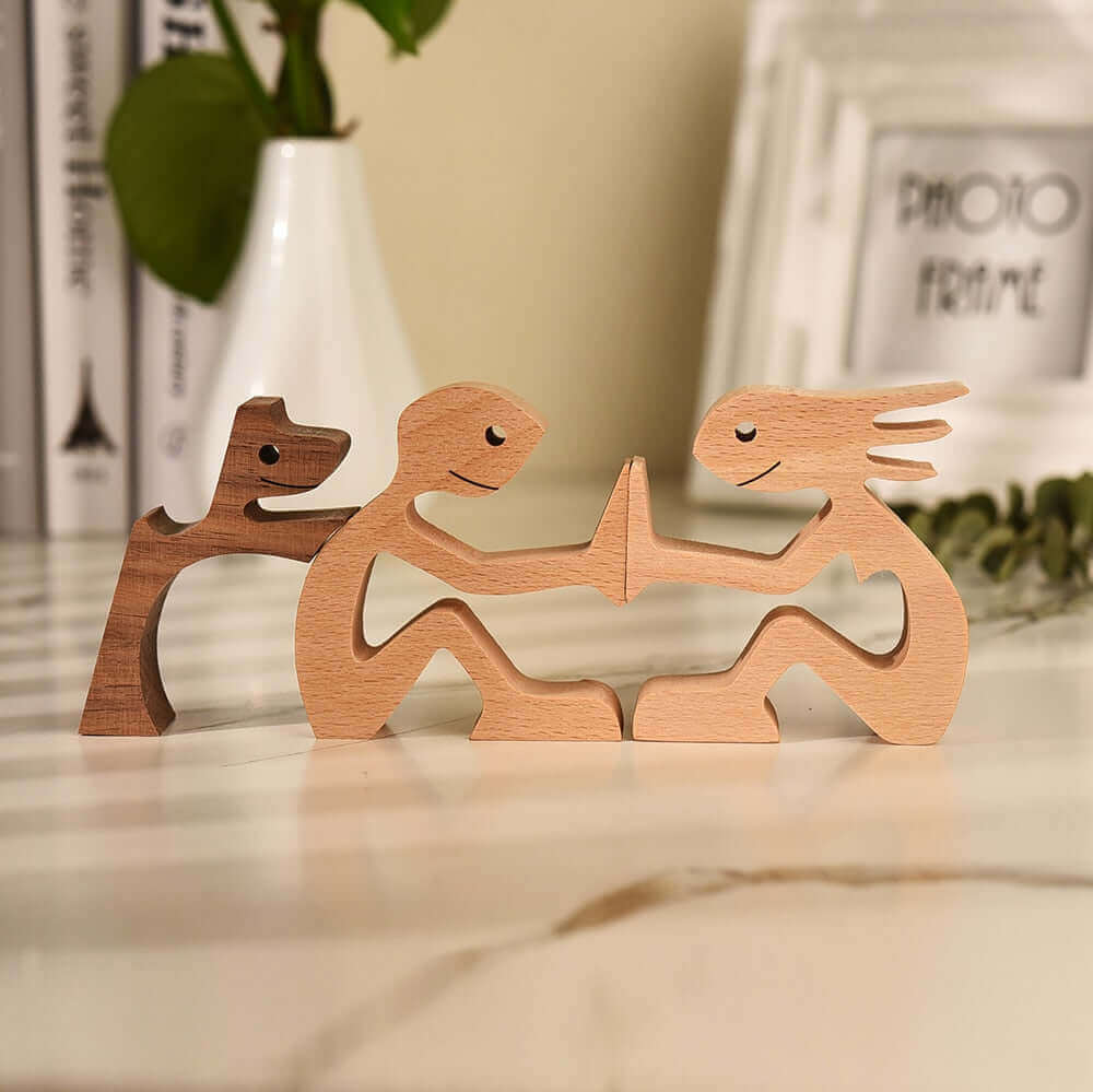 Deense houten dierenornamenten