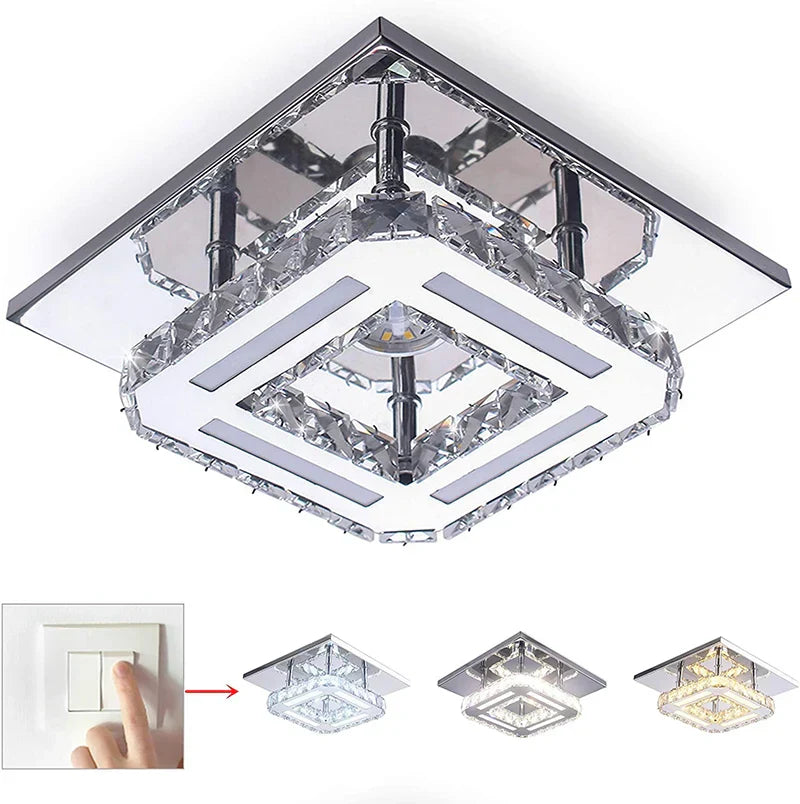 Plafondlampen - Decoratieve LED lampen voor kamer kroonluchters, kristallen kroonluchters - Woonkamer, keuken, slaapkamer, modern, eetgedeelte, gang