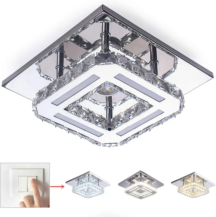 Plafondlampen - Decoratieve LED lampen voor kamer kroonluchters, kristallen kroonluchters - Woonkamer, keuken, slaapkamer, modern, eetgedeelte, gang