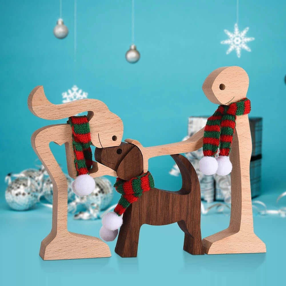 Deense houten dierenornamenten