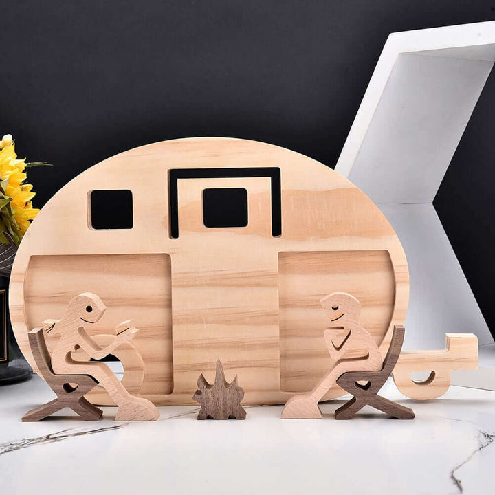 Deense houten dierenornamenten