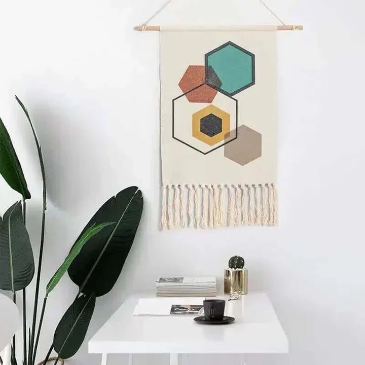 Arosta | Macrame Hangende Katoenen Tapijt