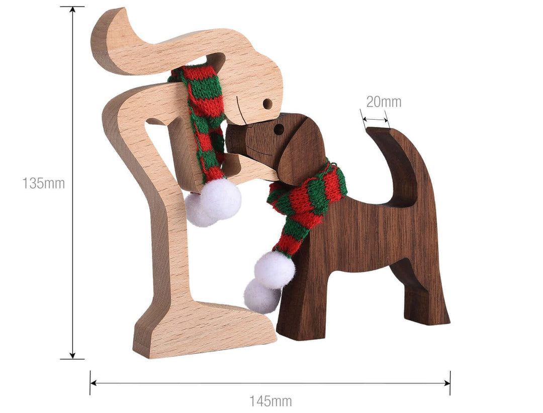 Deense houten dierenornamenten