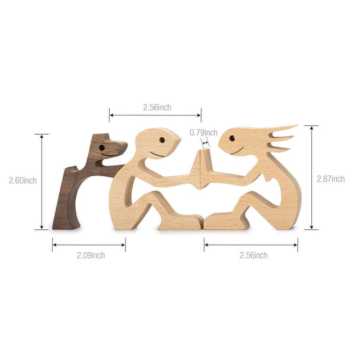 Deense houten dierenornamenten