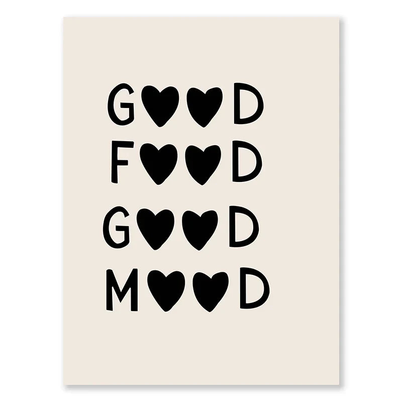 Küchenkochliebe-citaten Wandkunst Fine Art Canvas Prints Minimalistische Moderne Typografische Posters Beelden Voor Keuken Eetkamer Café Kunst Decor