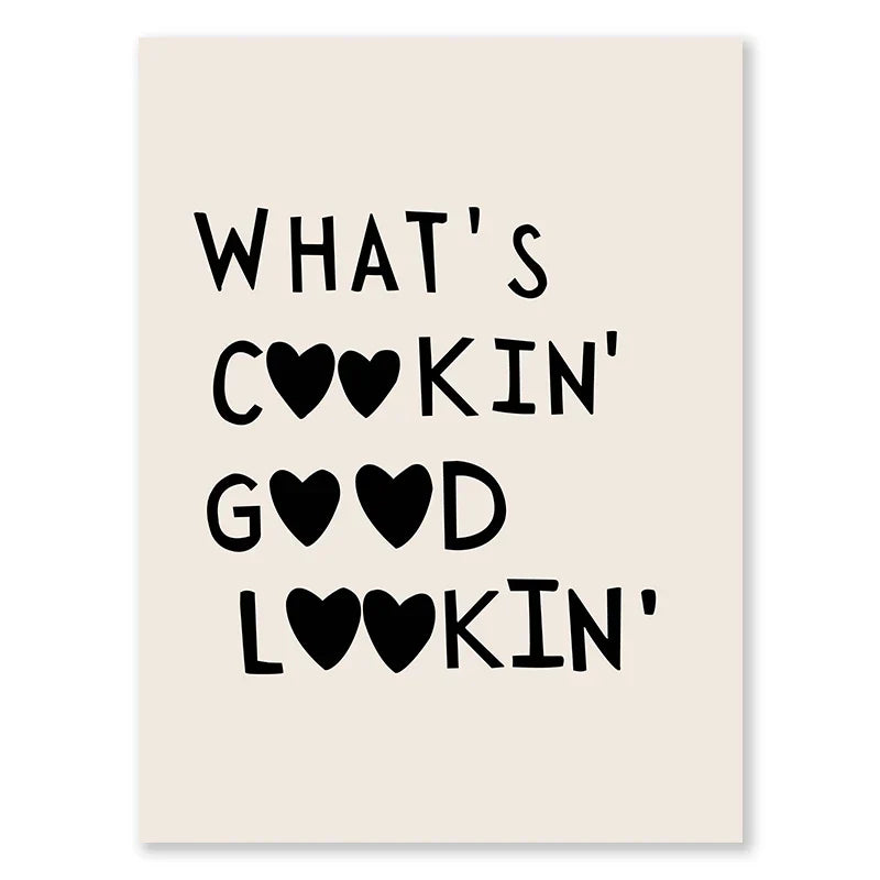 Küchenkochliebe-citaten Wandkunst Fine Art Canvas Prints Minimalistische Moderne Typografische Posters Beelden Voor Keuken Eetkamer Café Kunst Decor