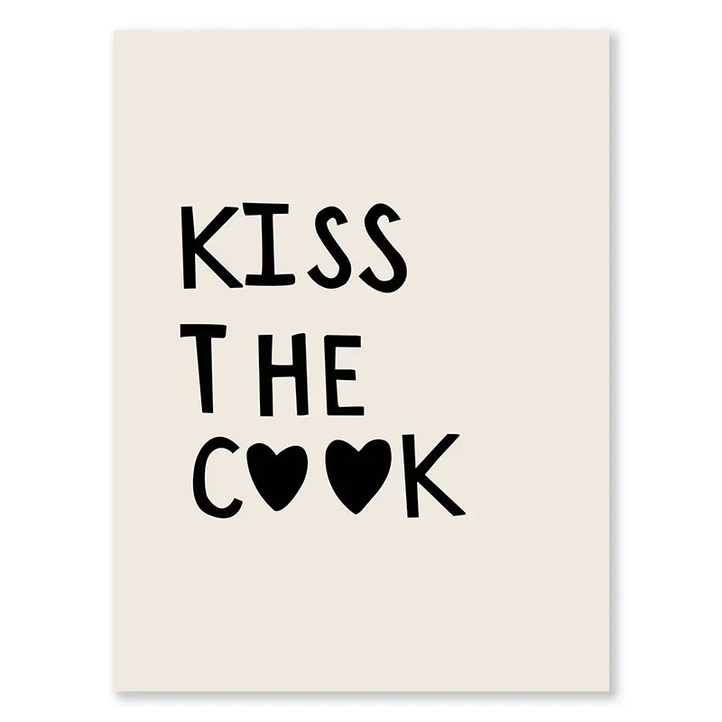 Küchenkochliebe-citaten Wandkunst Fine Art Canvas Prints Minimalistische Moderne Typografische Posters Beelden Voor Keuken Eetkamer Café Kunst Decor