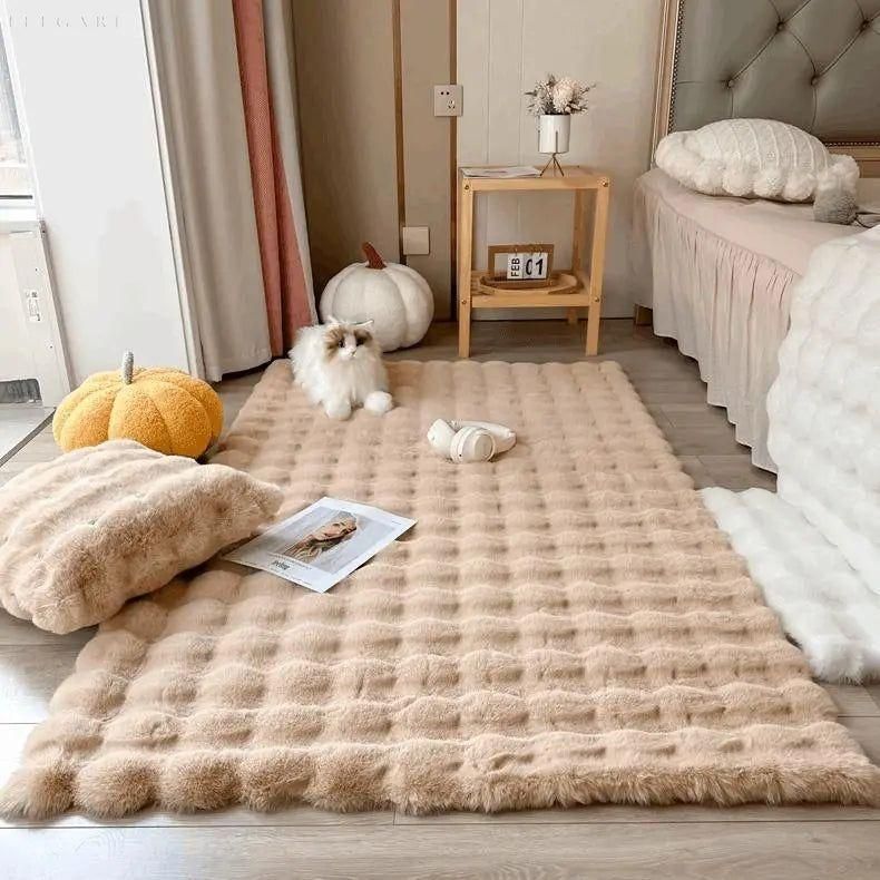 Lorvi - Plush Fashion BubArostae Bloemen Tapijten