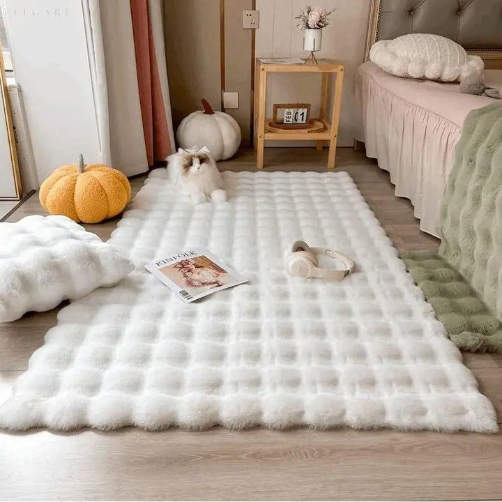 Lorvi - Plush Fashion BubArostae Bloemen Tapijten