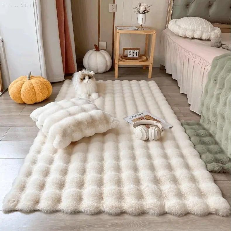 Lorvi - Plush Fashion BubArostae Bloemen Tapijten