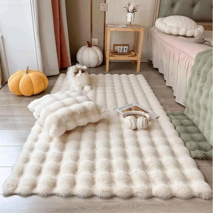 Lorvi - Plush Fashion BubArostae Bloemen Tapijten