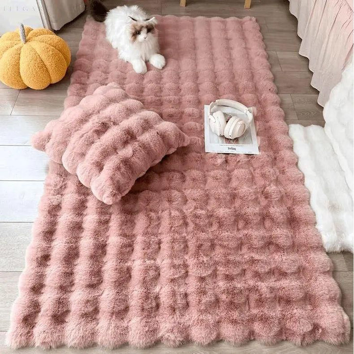 Lorvi - Plush Fashion BubArostae Bloemen Tapijten