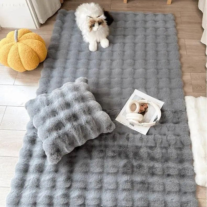 Lorvi - Plush Fashion BubArostae Bloemen Tapijten