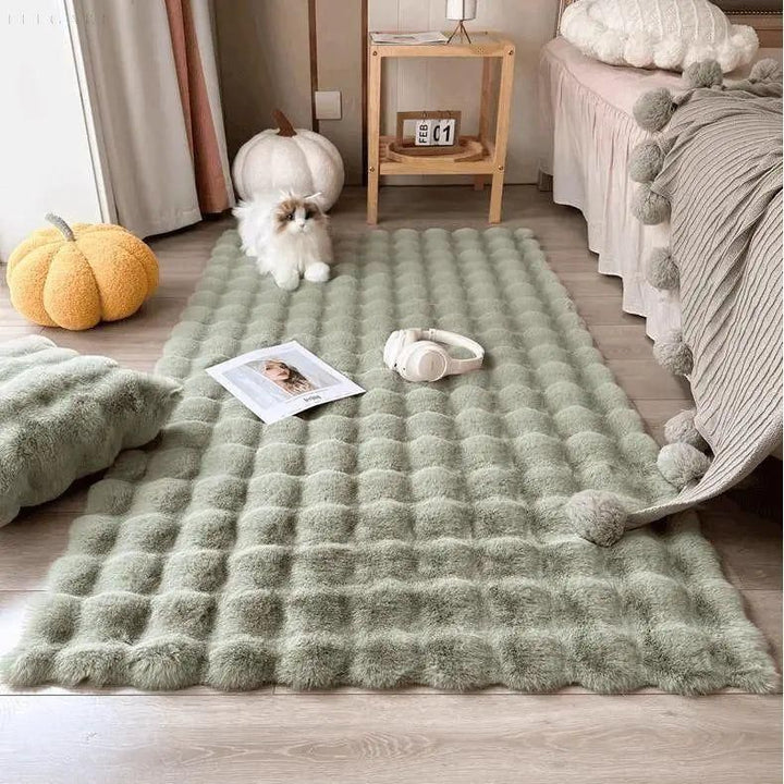 Lorvi - Plush Fashion BubArostae Bloemen Tapijten
