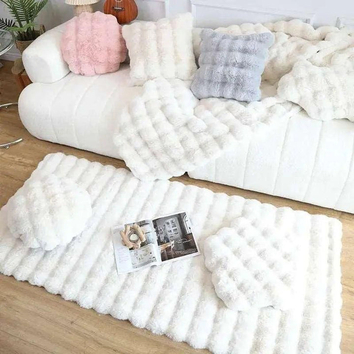 Lorvi - Plush Fashion BubArostae Bloemen Tapijten