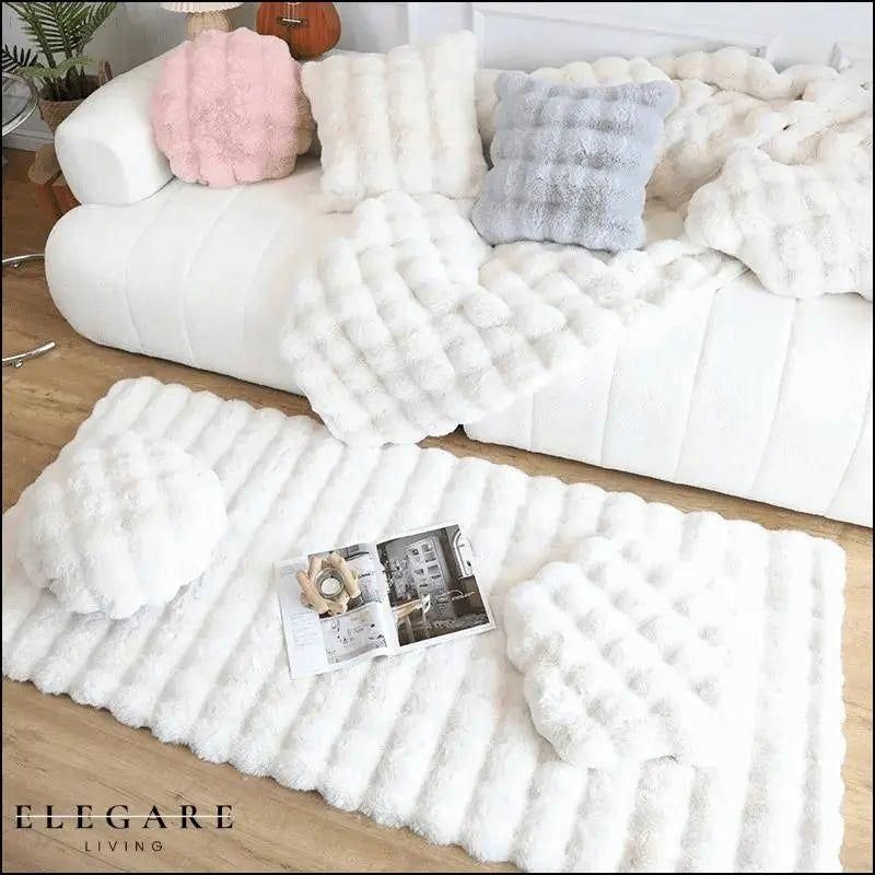 Lorvi - Plush Fashion BubArostae Bloemen Tapijten
