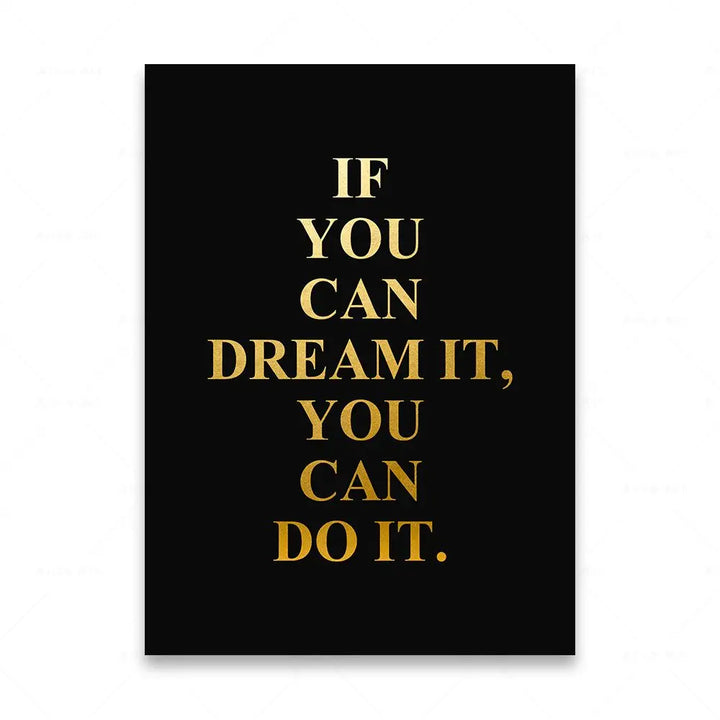 Motiverende Woorden Muurkunst Fine Art Canvasprints Zwart & Wit Inspirerende Citaten Posters Voor Woonkamer Slaapkamer Kantoor Kunstdecoratie
