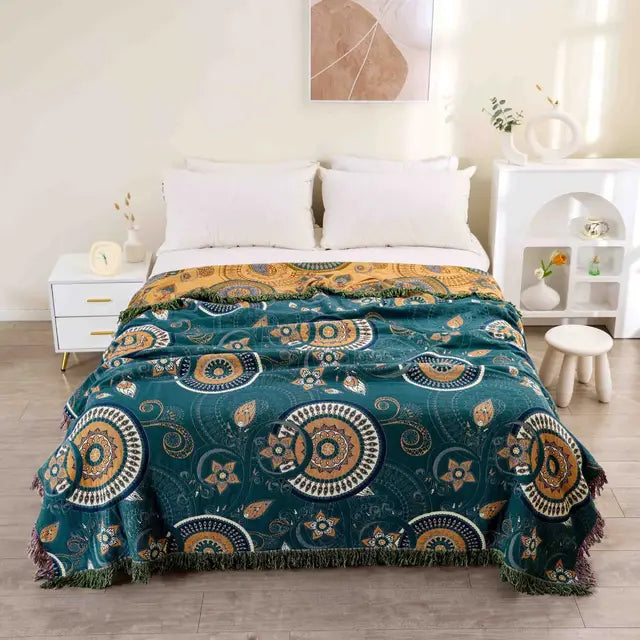 Arosta | Paloma™ Boho Luxe Vloerkleed met Speelse Fringes