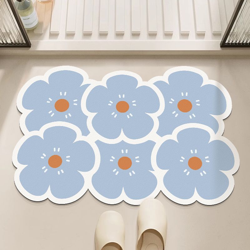 Decoratieve Bloem Motief Vloermat