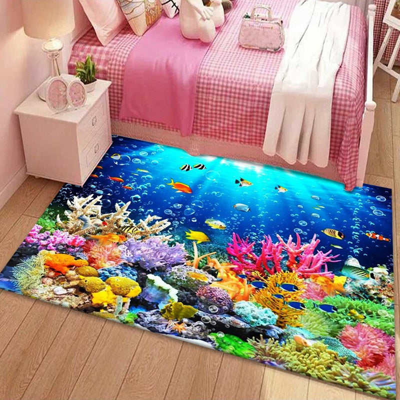 Koraalrif Oceaan Scène Tapijt