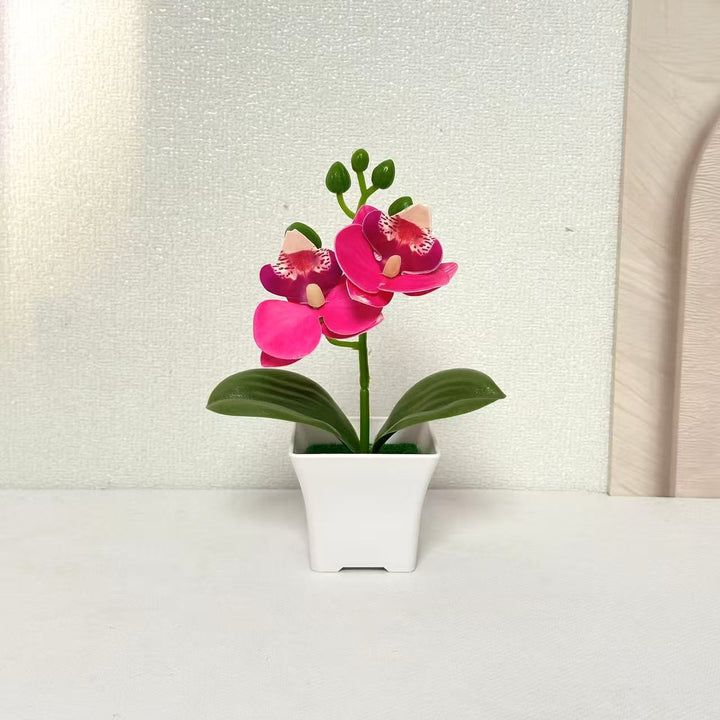 Elegante Kunstorchidee Plant Weergave voor Binnendecoratie