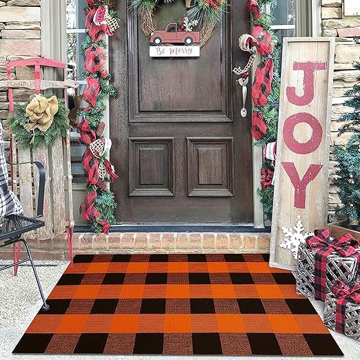 Plaid Outdoor Welkom Mat