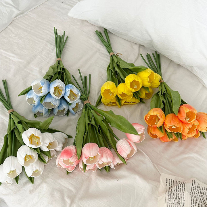 Realistische Faux Tulp Bloem Steel