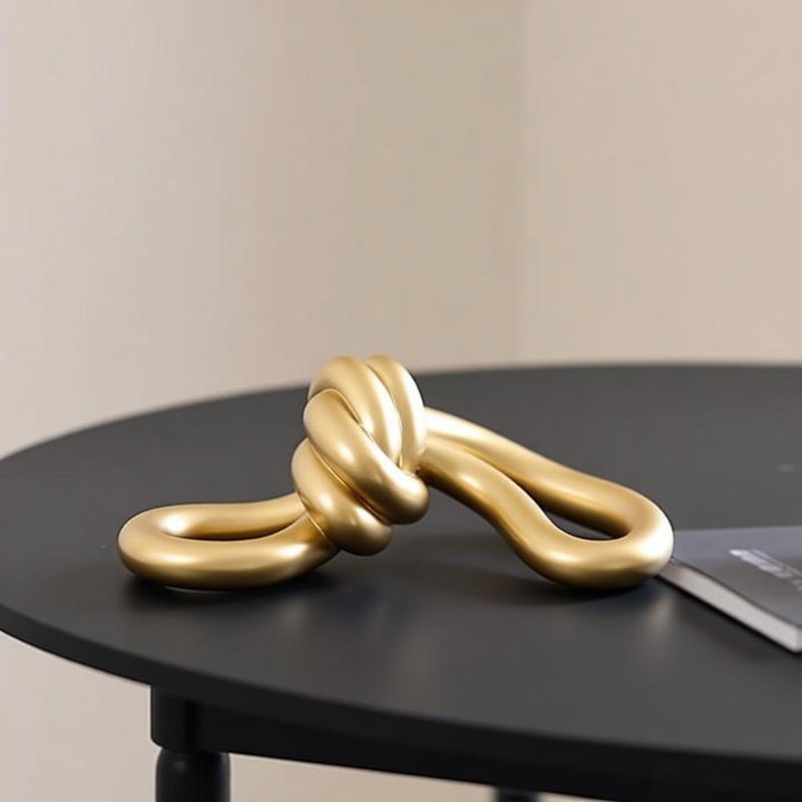 Moderne Decoratieve Knoop Sculptuur
