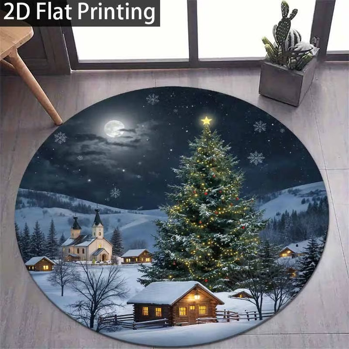 3D Kerstthema Tapijt