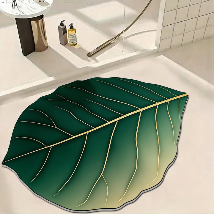 Bladvormige Decoratieve Badmat