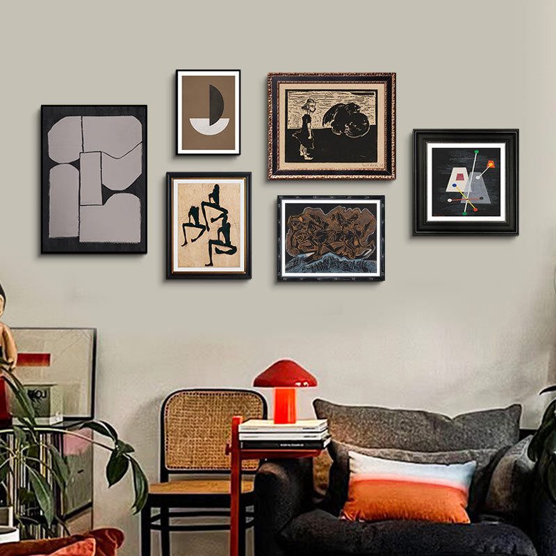 Ingels Geëframeerde Expressionistische Wandkunst