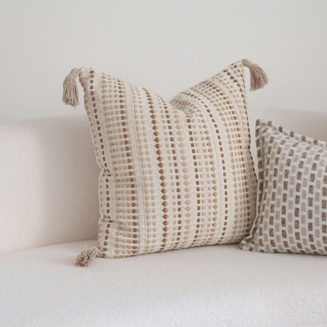 Textured Woven Throw Pillow voor Sofa Decor