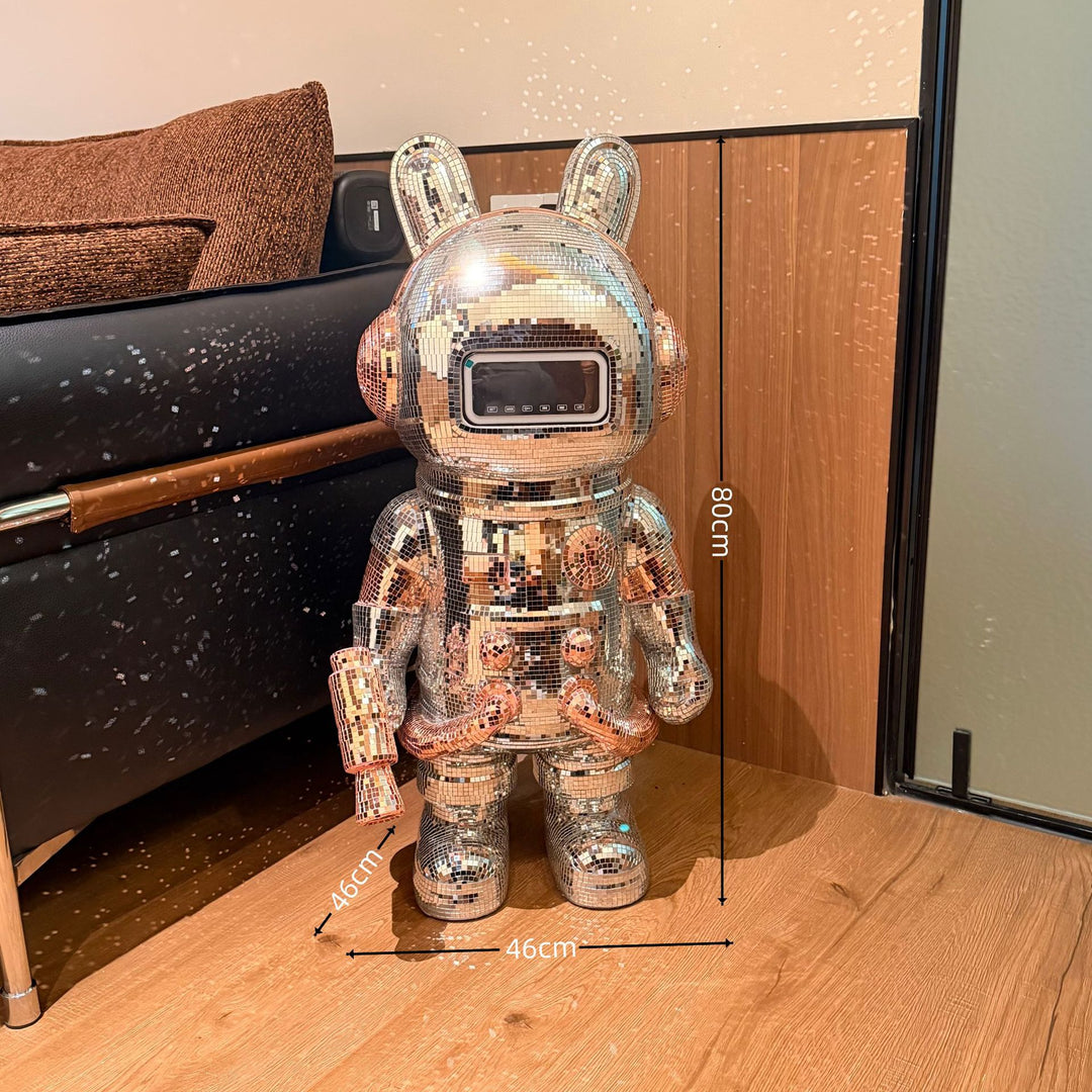 Decoratieve Astronaut Klok Figurine voor Thuisdisplay