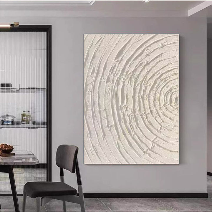 Gelaagd Circulair Relief Canvas Kunstwerk