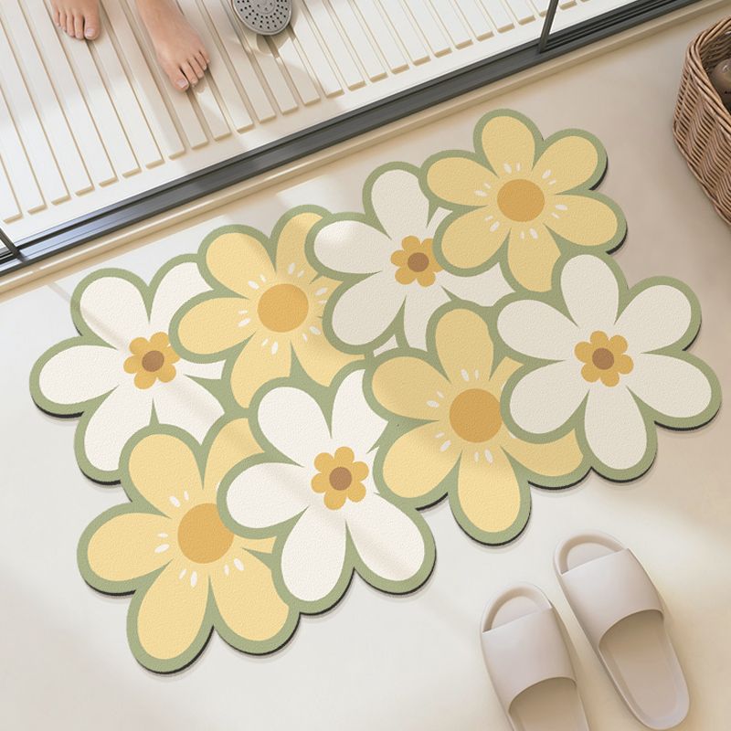 Decoratieve Bloem Motief Vloermat