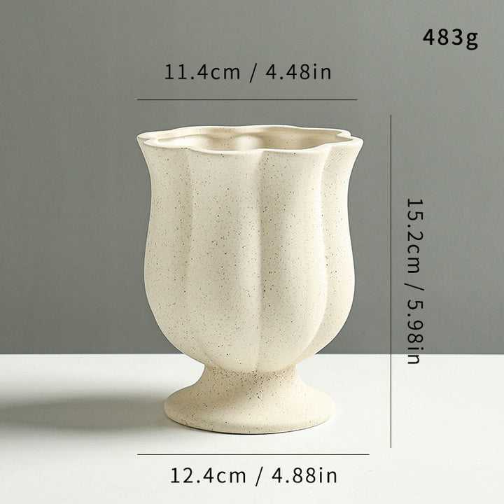 Elegante Gesculptuurde Keramische Bloempot