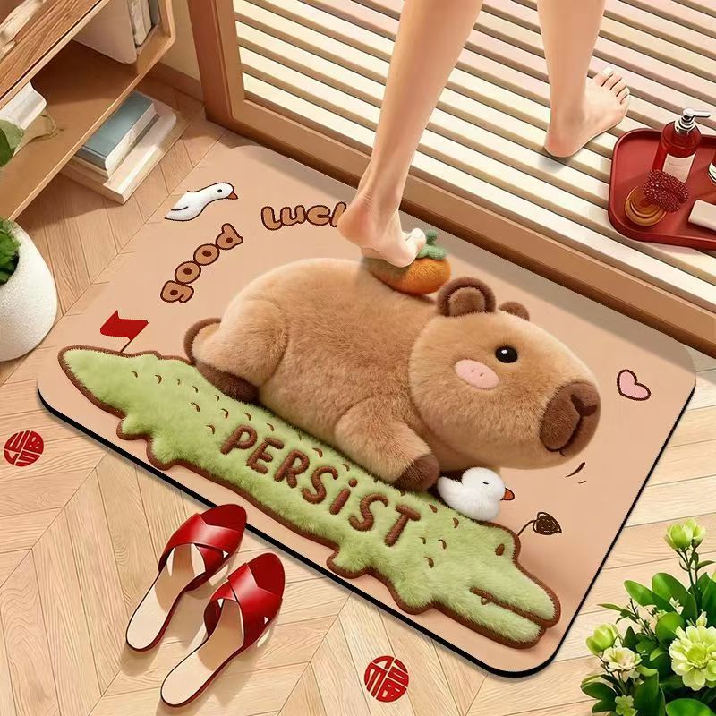 Schattige Beer-Thema Plush Badmat