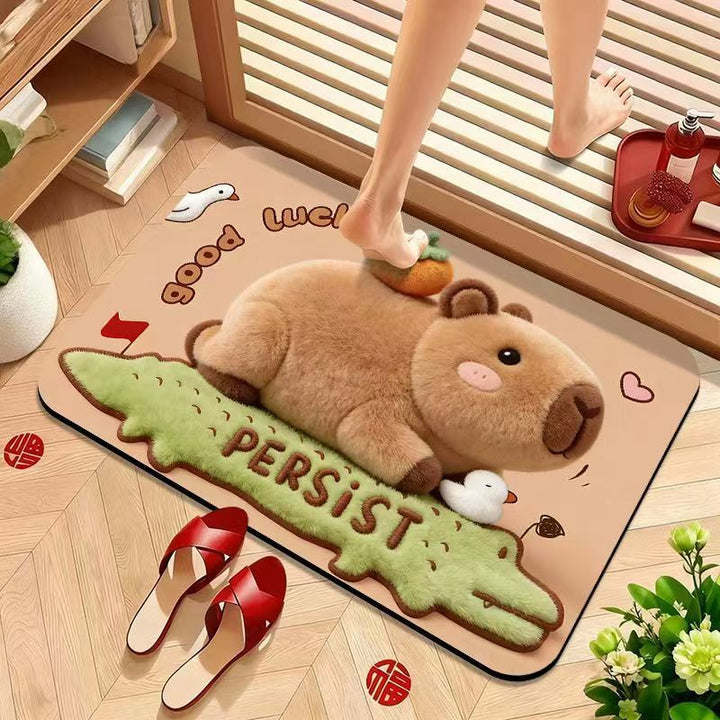 Schattige Beer-Thema Plush Badmat