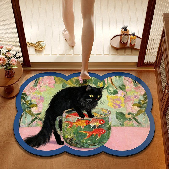 Artistieke Kat Badmat