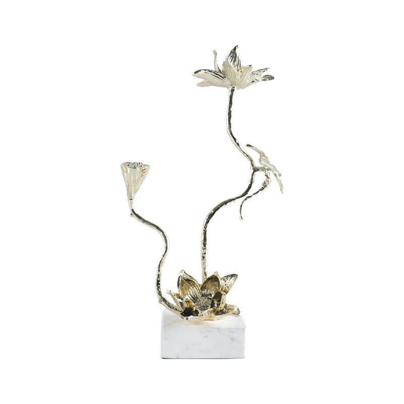 Moderne Abstracte Metalen Planten Sculptuur