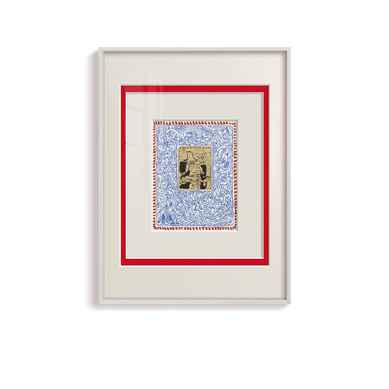 Gekaderde Abstracte Botanische Kunstprint