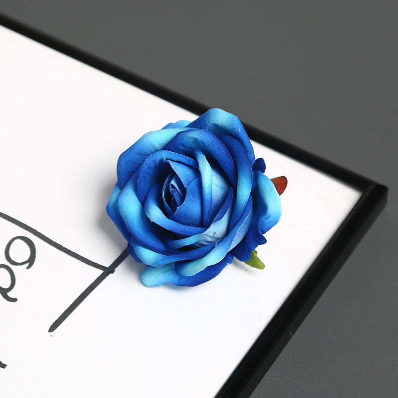 Elegante Zijde Rozen Speld voor Decoratief Gebruik